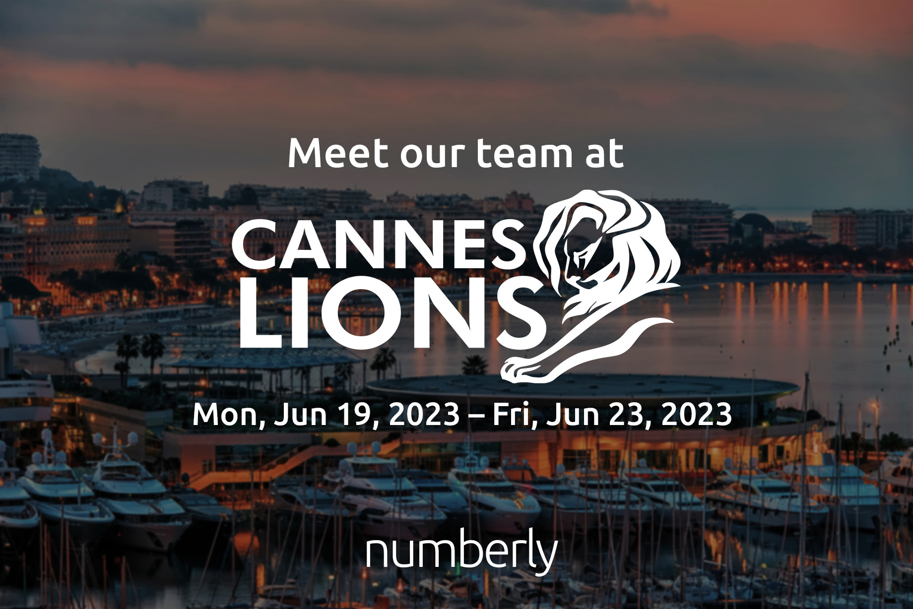 Meet us at the Cannes Lions Festival Numberly