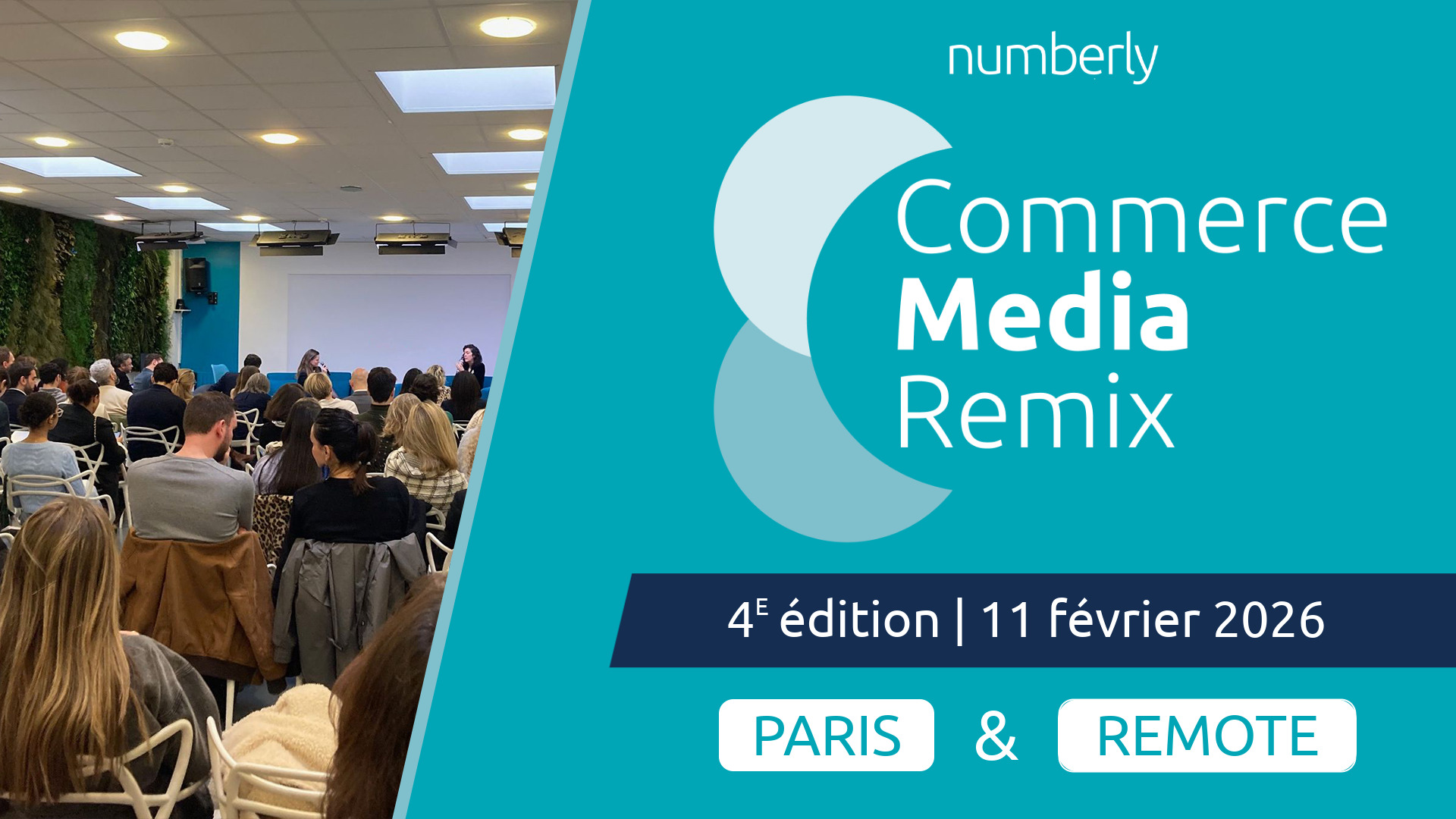 Visuel du Commerce Media Remix, le 11 février 2026, à Paris et en remote